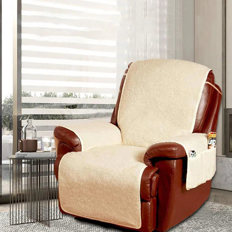 Recliner Protector Cover with Pockets - Protect Your Chair with Practical Storage