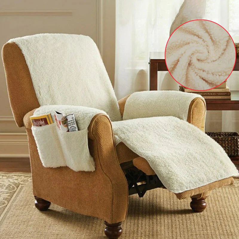 Recliner Protector Cover with Pockets - Protect Your Chair with Practical Storage