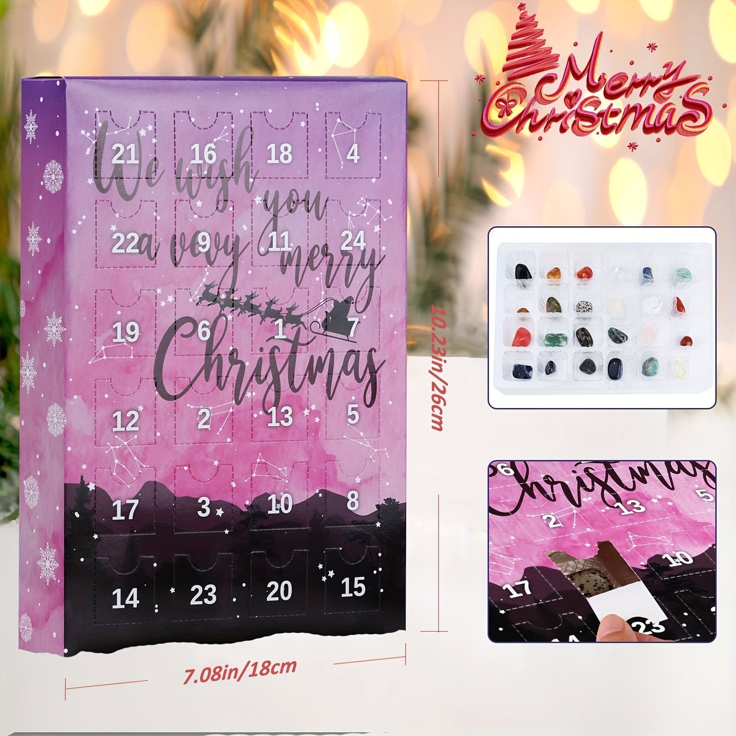 Advent Calendar for Children | Educational Discovery | Pink