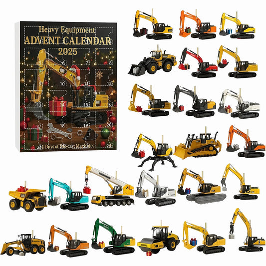 Advent Calendar for Kids | Construction Vehicle Ornaments