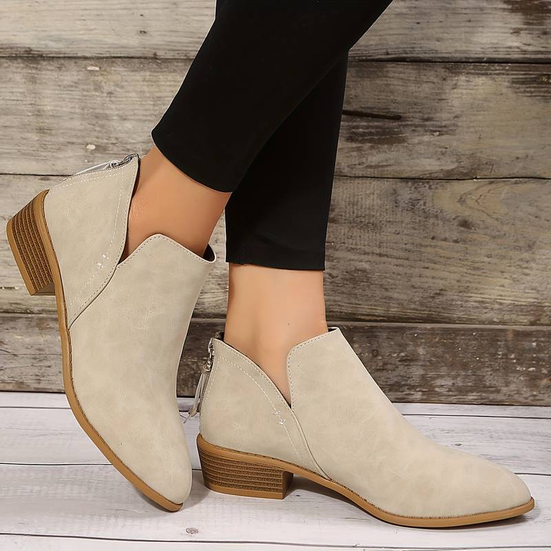 Ankle Boots for Women | Sleek Design, Comfortable Fit | Beige