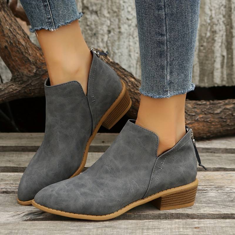 Ankle Boots for Women | Sleek Design, Comfortable Fit | Gray
