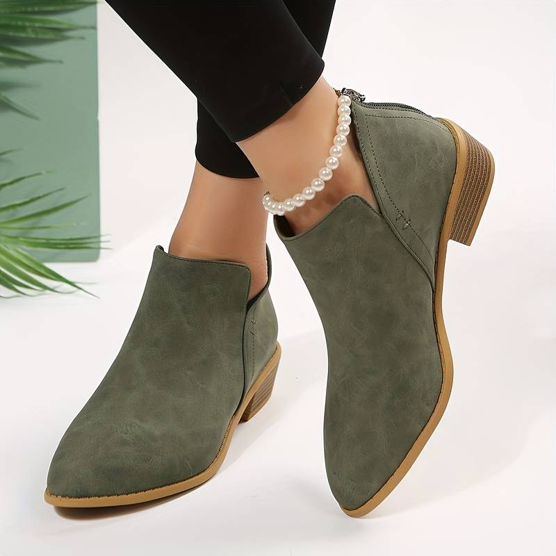 Ankle Boots for Women | Sleek Design, Comfortable Fit | Green