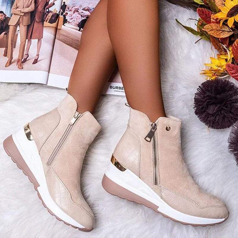 Ankle Boots for Women | Zip-Up Design | Comfortable Insole | 1
