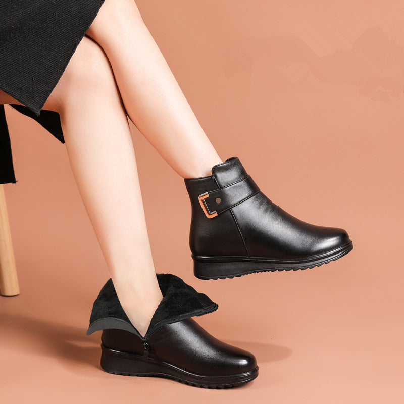 Ankle Length Boots for Women | Genuine Leather | Black1