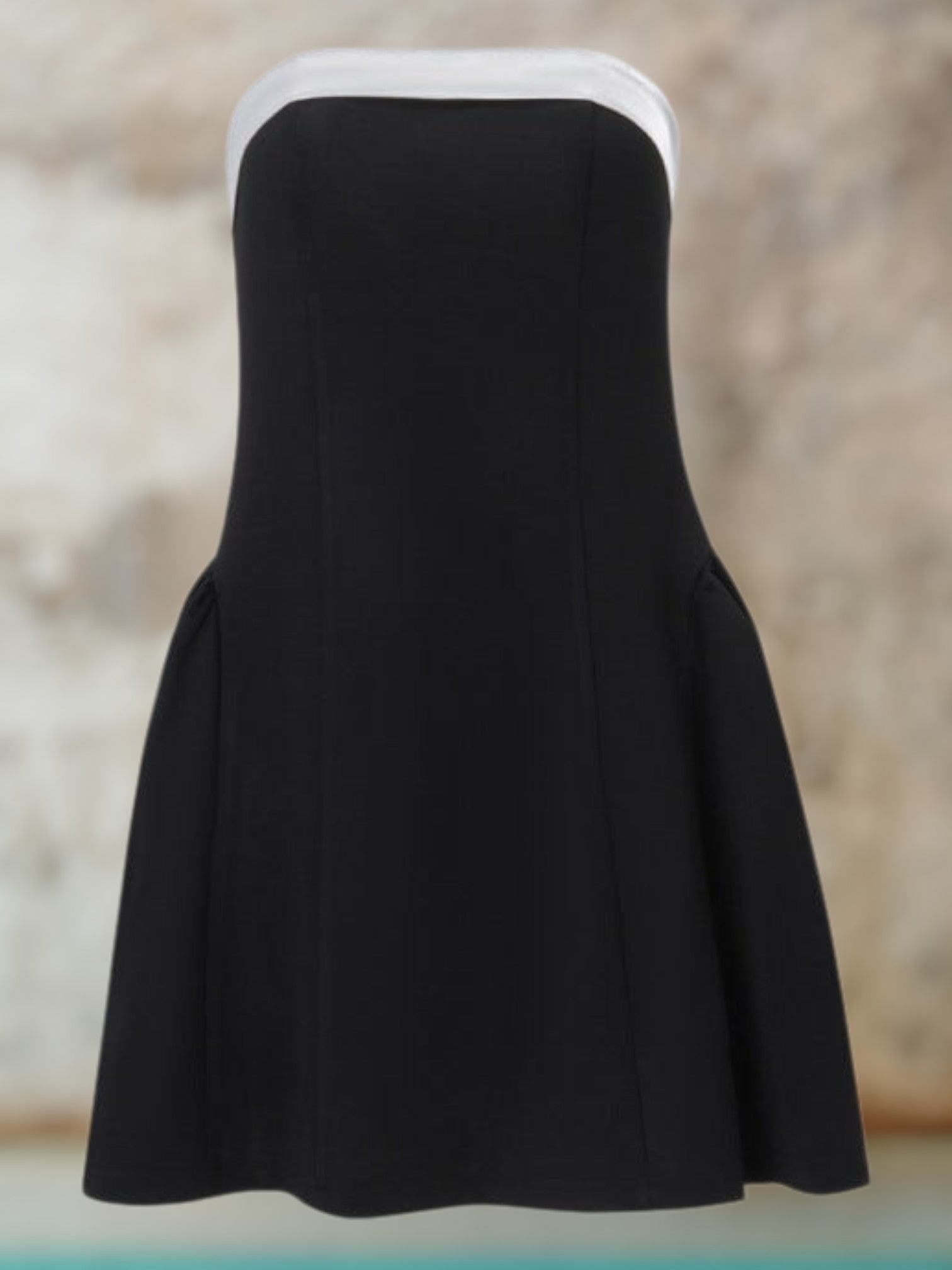 Avenia | Elegant Off-Shoulder Cocktail Dress for Women with Flowing Silhouette and Lightweight Fabric | Black 5