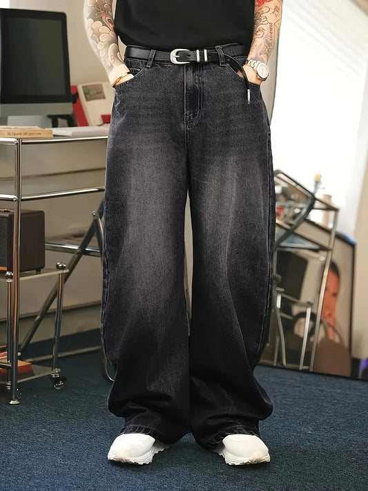Baggy Jeans for Men | Vintage Wash Relaxed Fit | Casual 0