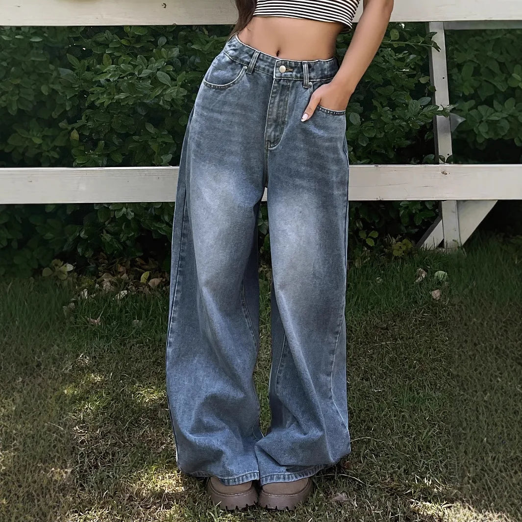 Baggy Jeans for Women | High Waist Wide Leg | Relaxed Fit 0