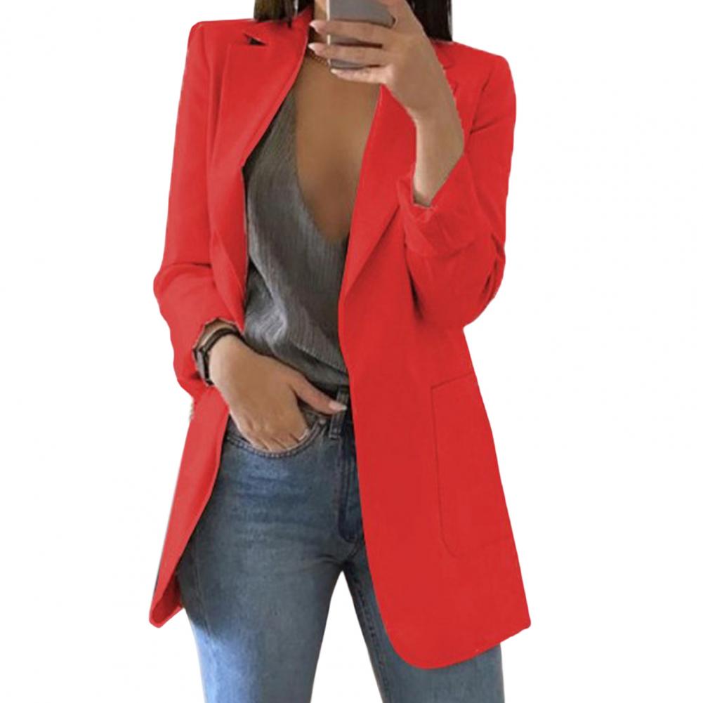 Blazer for Women | Long Sleeve Elegant Design | Red