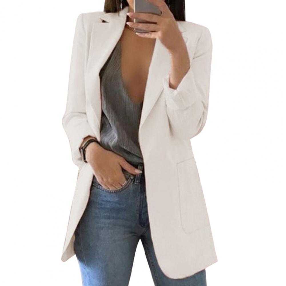 Blazer for Women | Long Sleeve Elegant Design | White