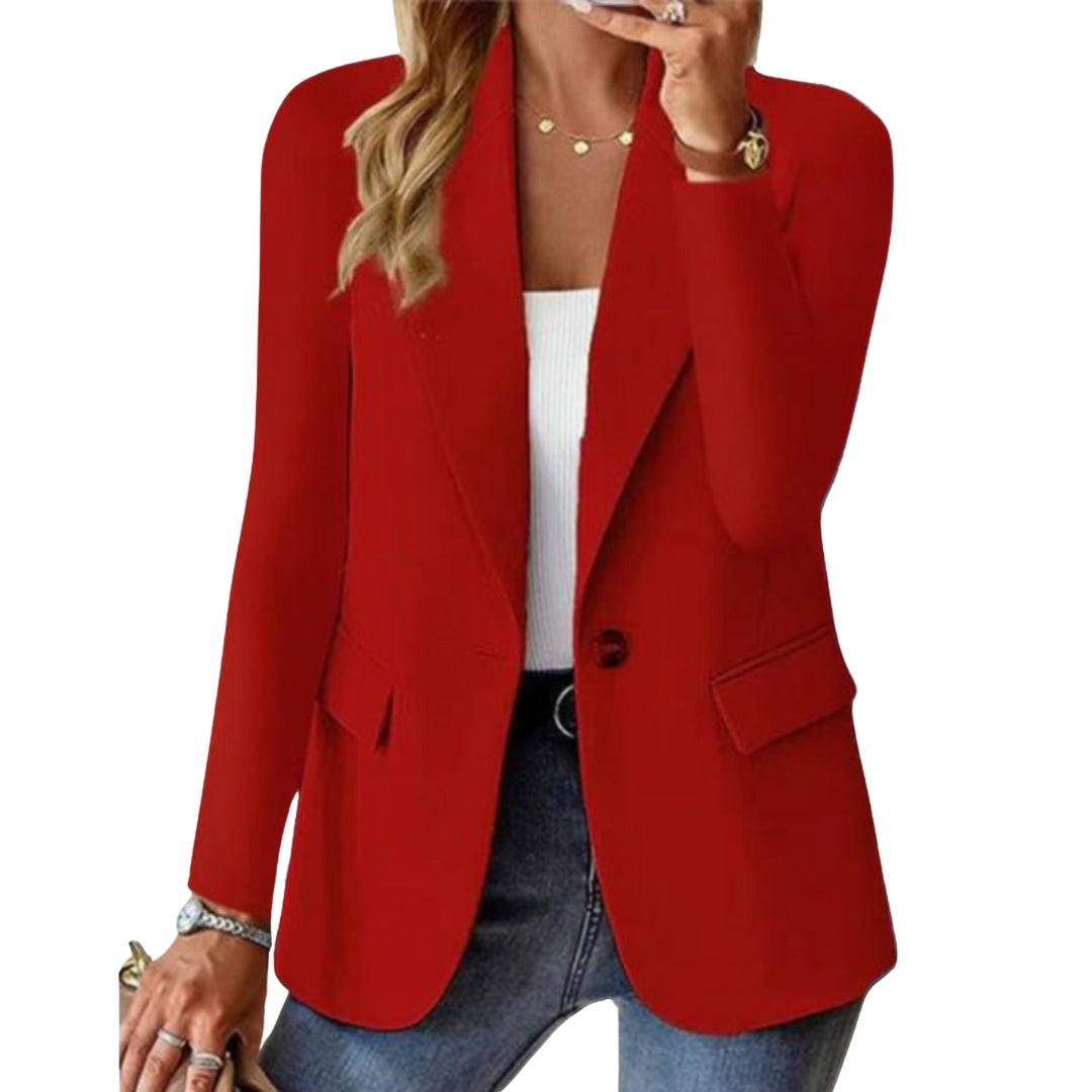 Blazer for Women Tailored Chic | Effortless Elegance | red