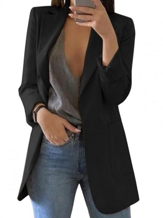 Blazer for Women, Tailored Fit, | Long Sleeve | Black