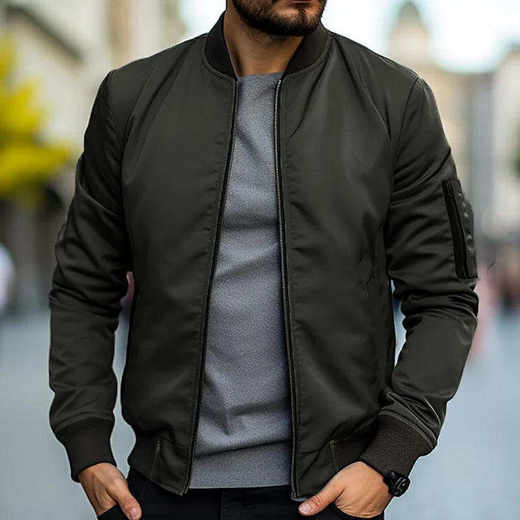 Bomber Jacket for Men | Comfortable Fit | Army Green