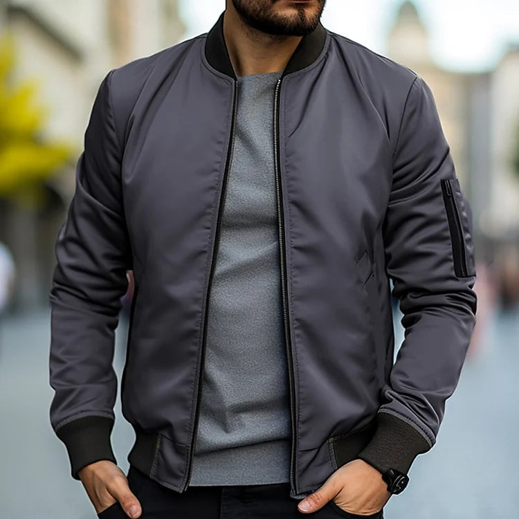 Bomber Jacket for Men | Comfortable Fit | Dark Gray
