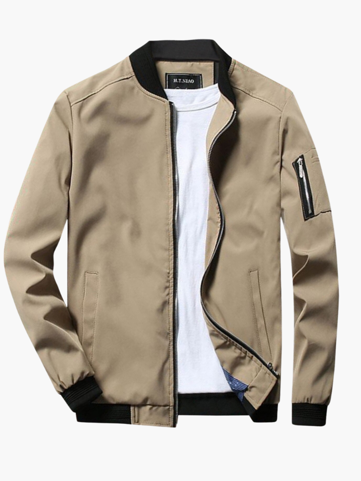 Bomber Jacket for Men | Modern Fit | Khaki