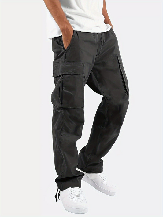Cargo Pants for Men | Multiple Pockets | Black
