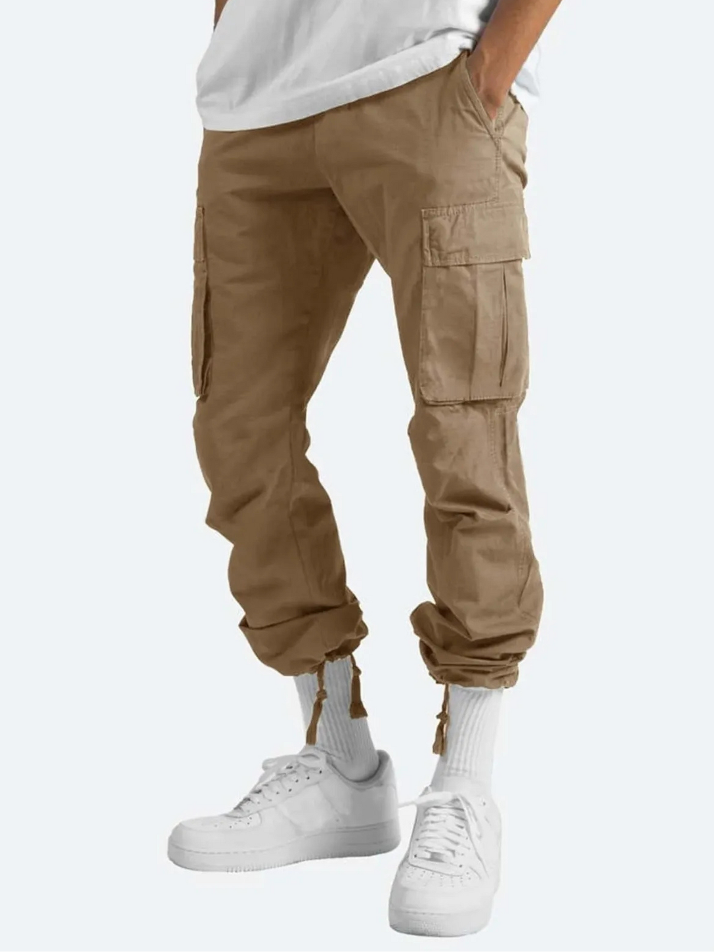 Cargo Pants for Men | Multiple Pockets | Brown