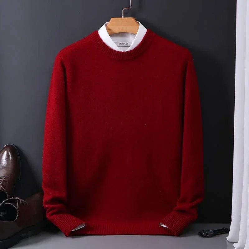 Cashmere Sweater for Men | Classic Fit | Red
