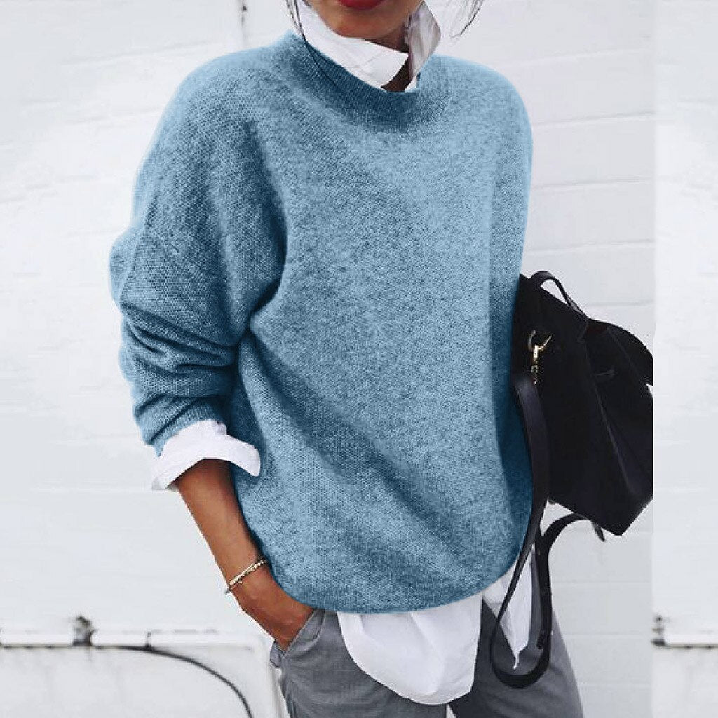 Cashmere Sweater for Women | Classic Silhouette | Blue