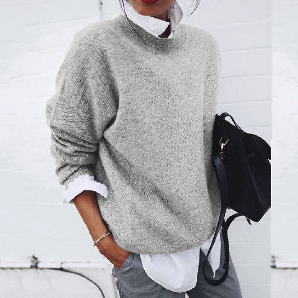 Cashmere Sweater for Women | Classic Silhouette | Gray
