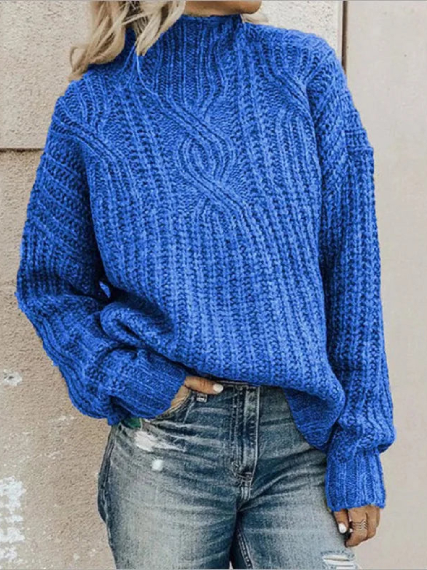Cashmere Sweater for Women | Comfortable Fit | Blue