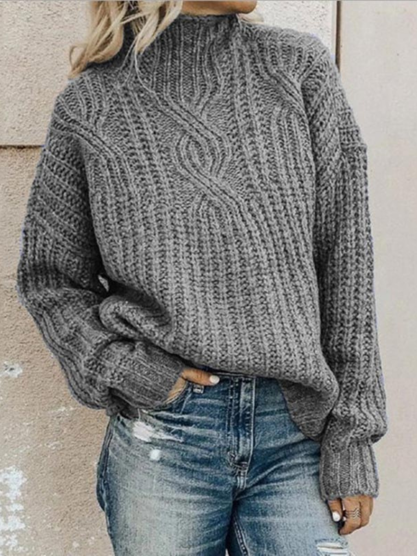Cashmere Sweater for Women | Comfortable Fit | Gray