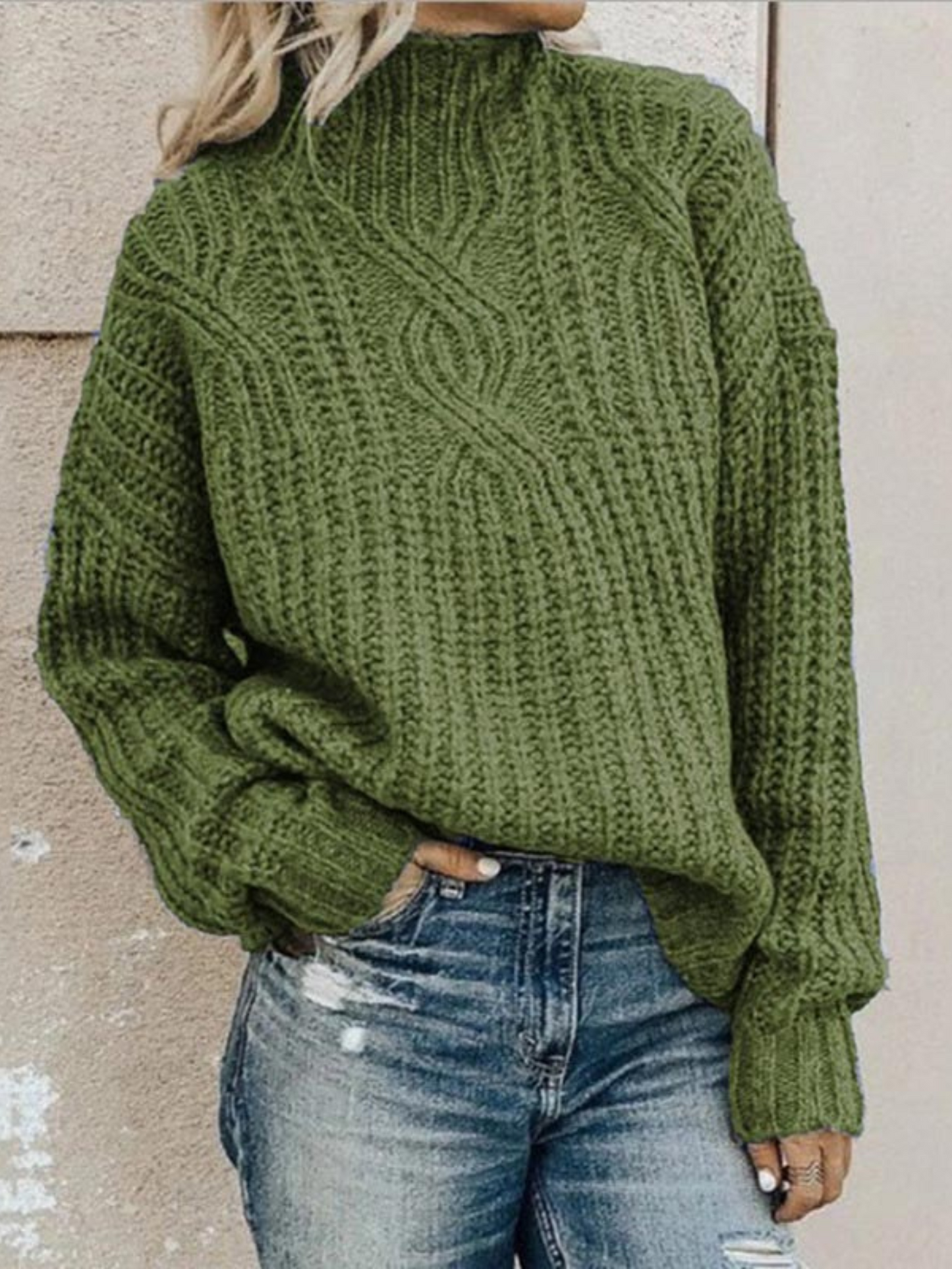 Cashmere Sweater for Women | Comfortable Fit | Green
