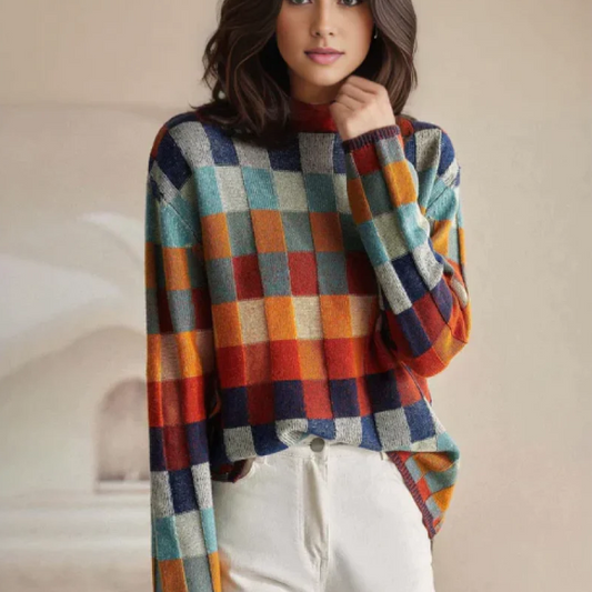 Cashmere Sweater for Women | Elegant Design | Winter | Orange