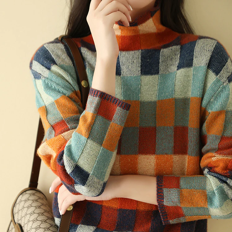 Cashmere Sweater for Women | Elegant Design | Winter | Orange1
