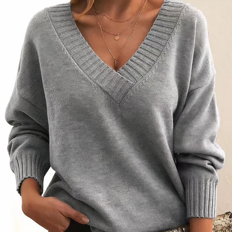 Cashmere Sweater for Women | V-Neck Design 4