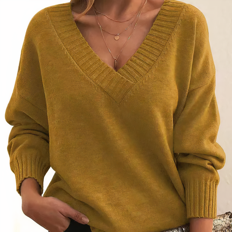 Cashmere Sweater for Women | V-Neck Design 5