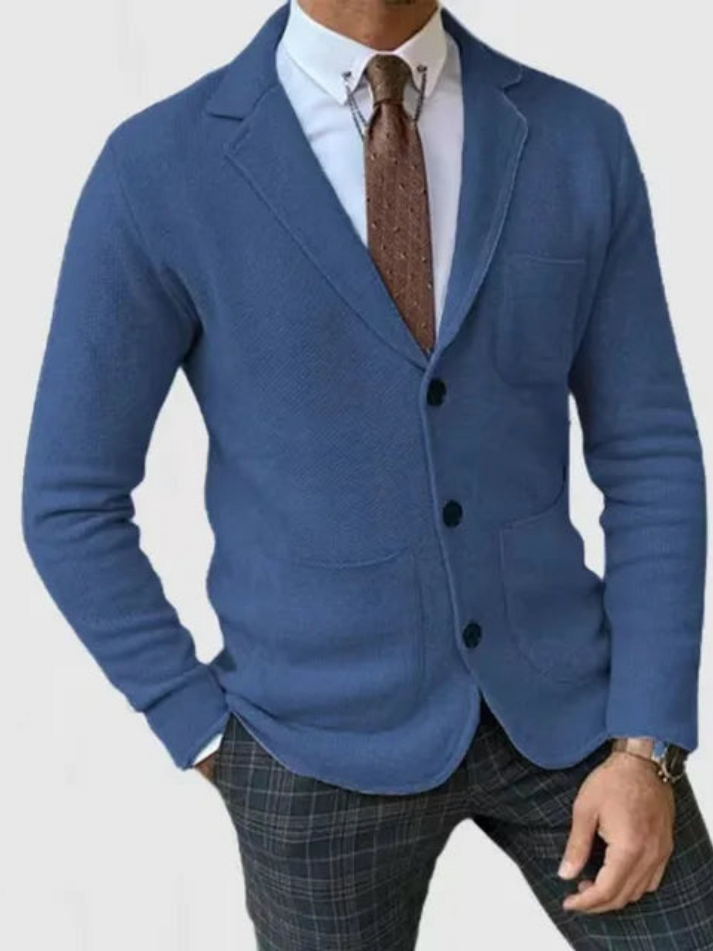 Casual Blazer Jacket for Men | Tailored Fit | Blue 