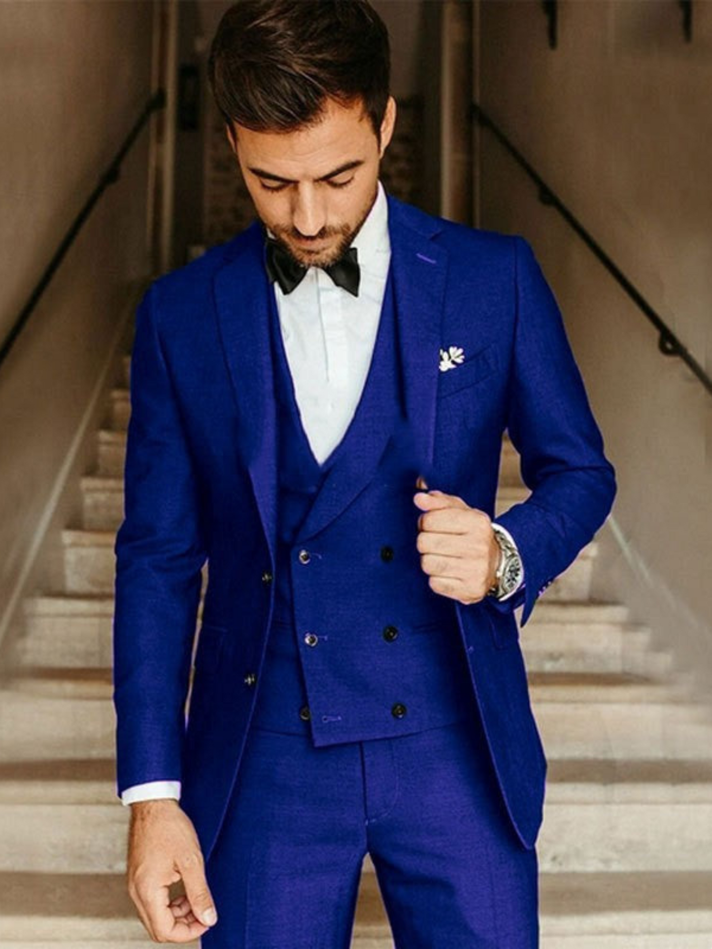 Classic 3-Piece Suit Set for Men | Tailored Fit | Blue