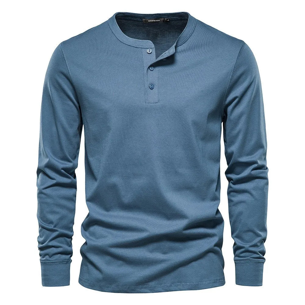 Classic Long Sleeve Shirt for Men | Relaxed Fit | Light Blue