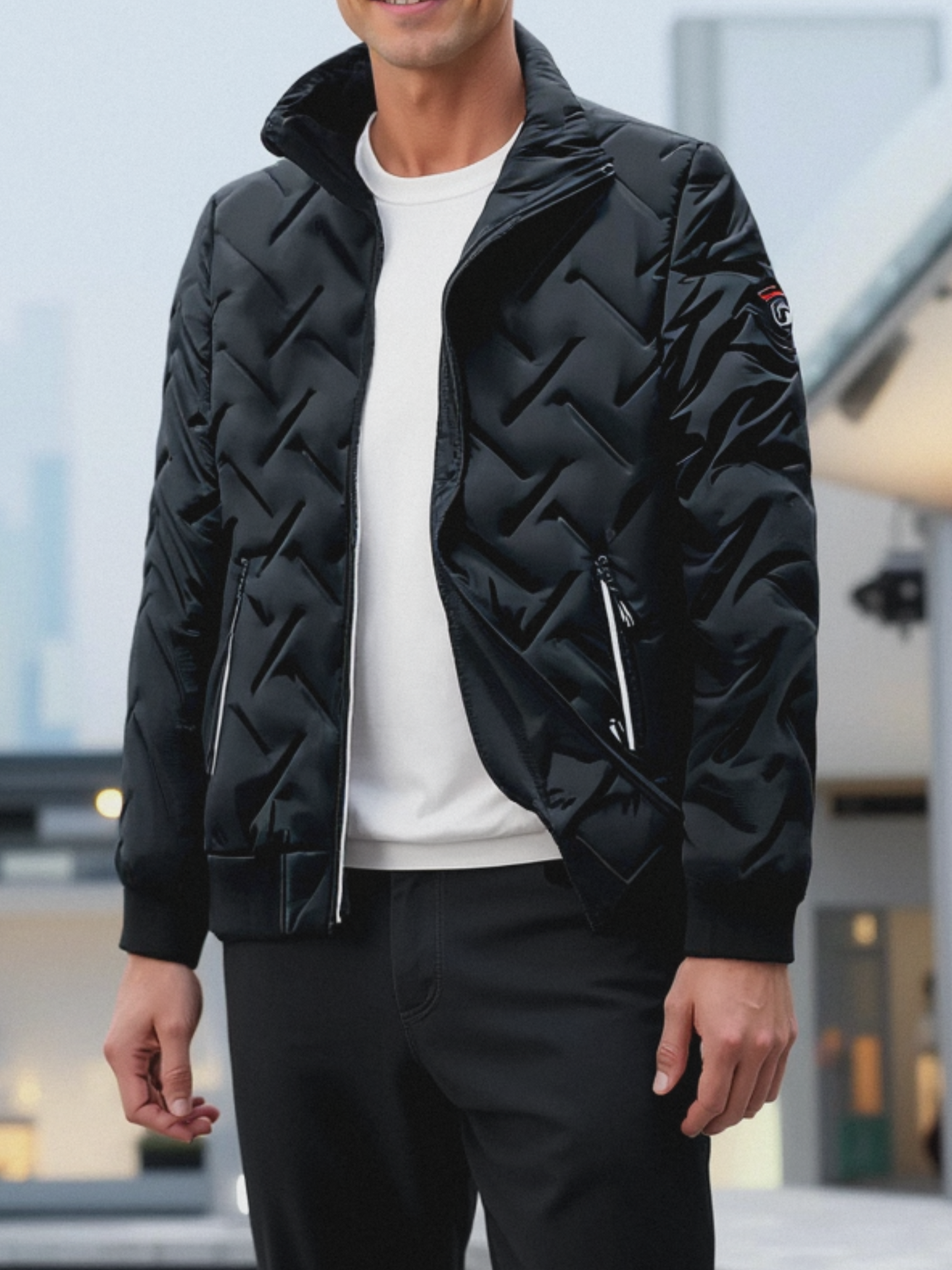 Climate-Resistant Jacket for Men | Winter | Black1
