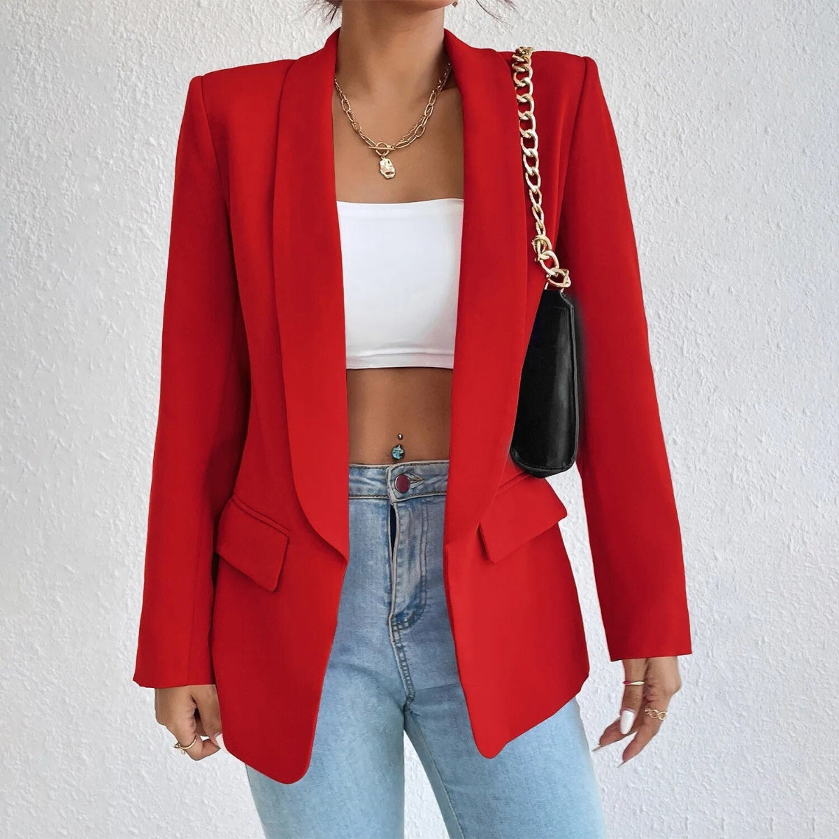  Comfy Blazer for Women | Tailored Fit | Red