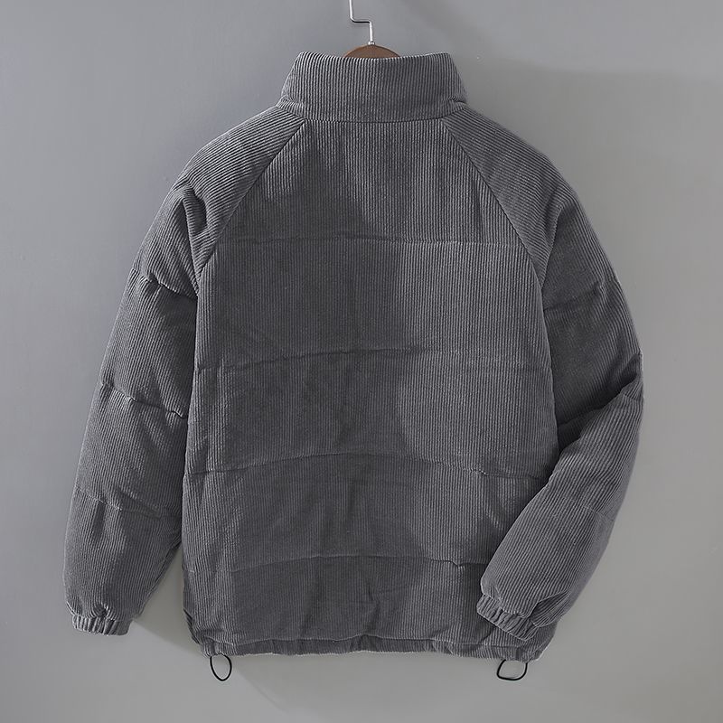 Corduroy Jacket for Men | Full-Zip Design | Winter | Gray1