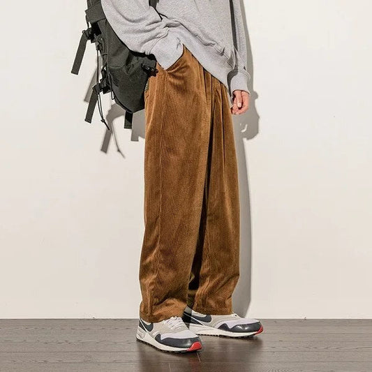 Corduroy Trouser for Men | Straight Fit | Brown