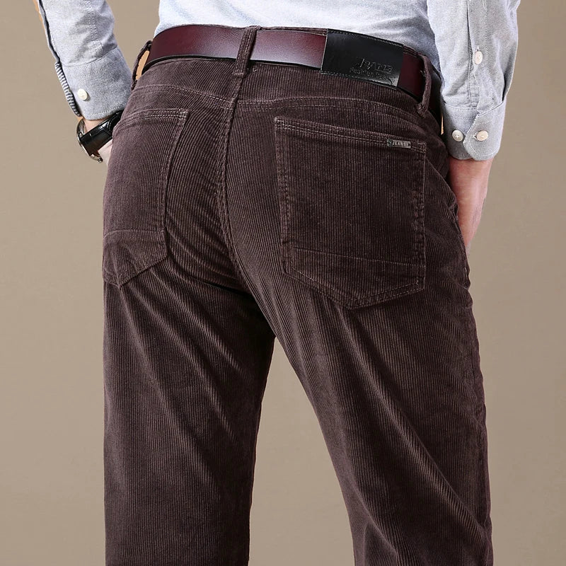  Corduroy Trousers for Men, Classic | Regular Fit | Brown