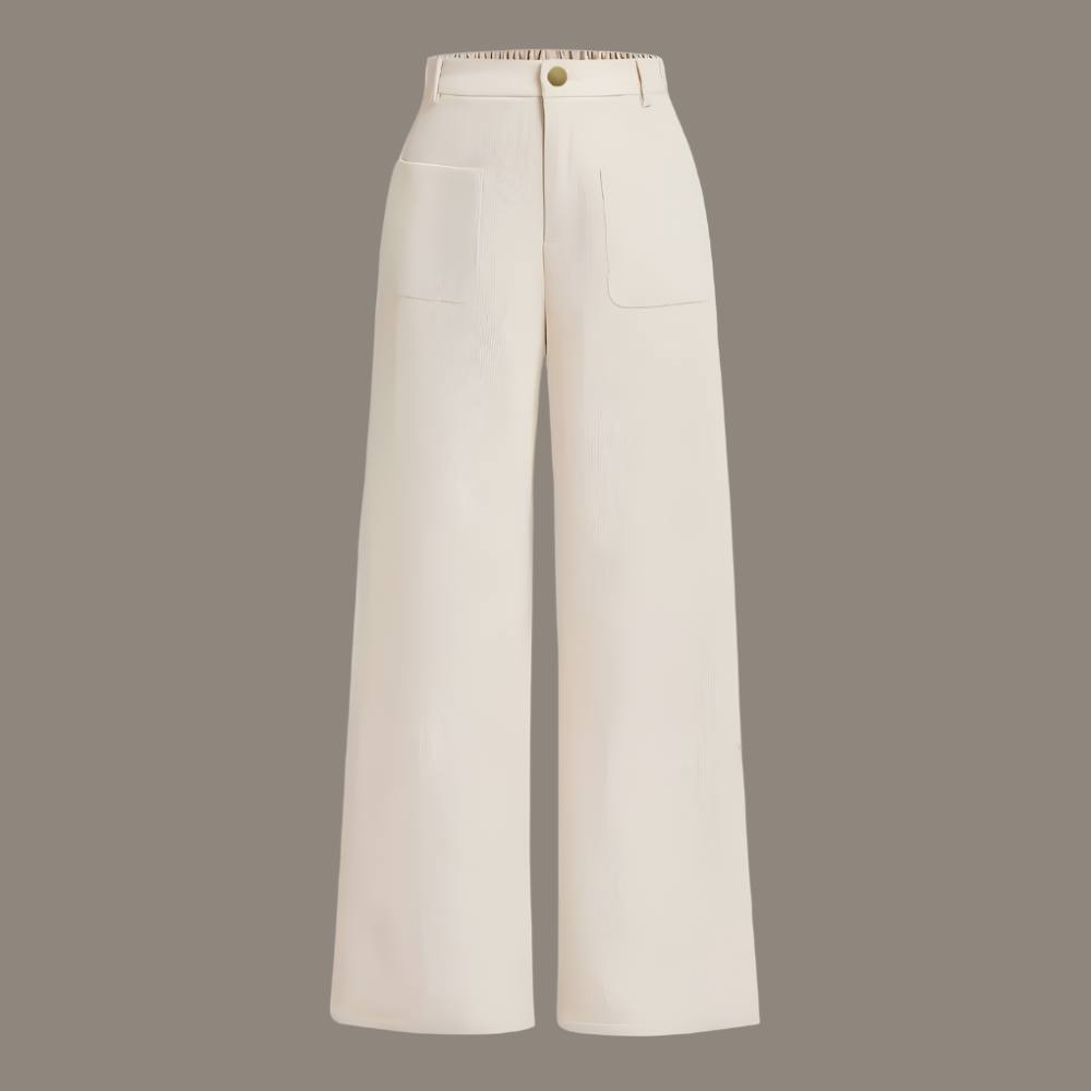 Corduroy Trousers for Women | Regular Fit | All Seasons | White