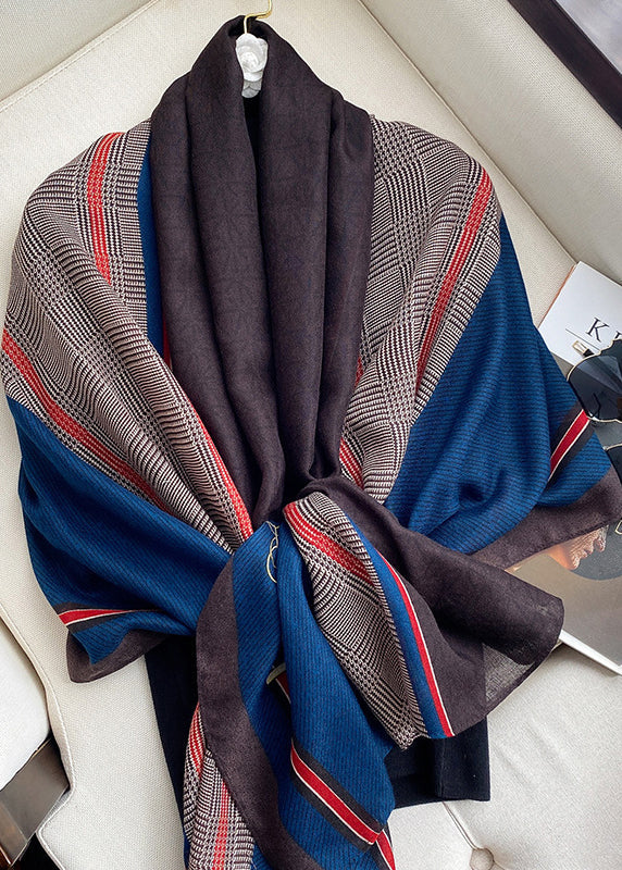 Cotton Scarf for Men & Women | Lightweight Print Design | Blue 1