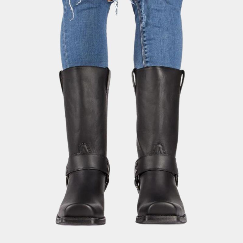 Cowboy Boots for Men | Slim Fit Leather | Mid-Calf Length | Back1