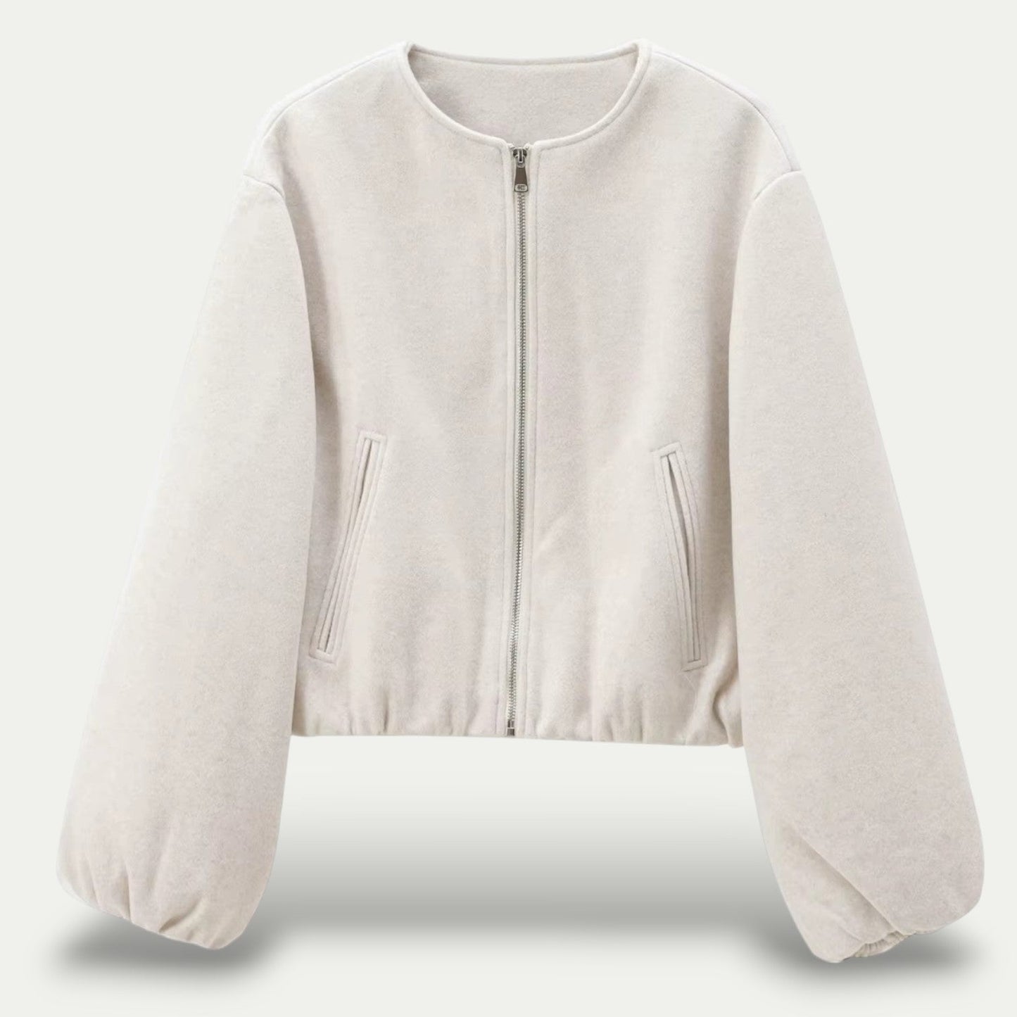 Cropped Cardigan for Women | Lightweight | Beige