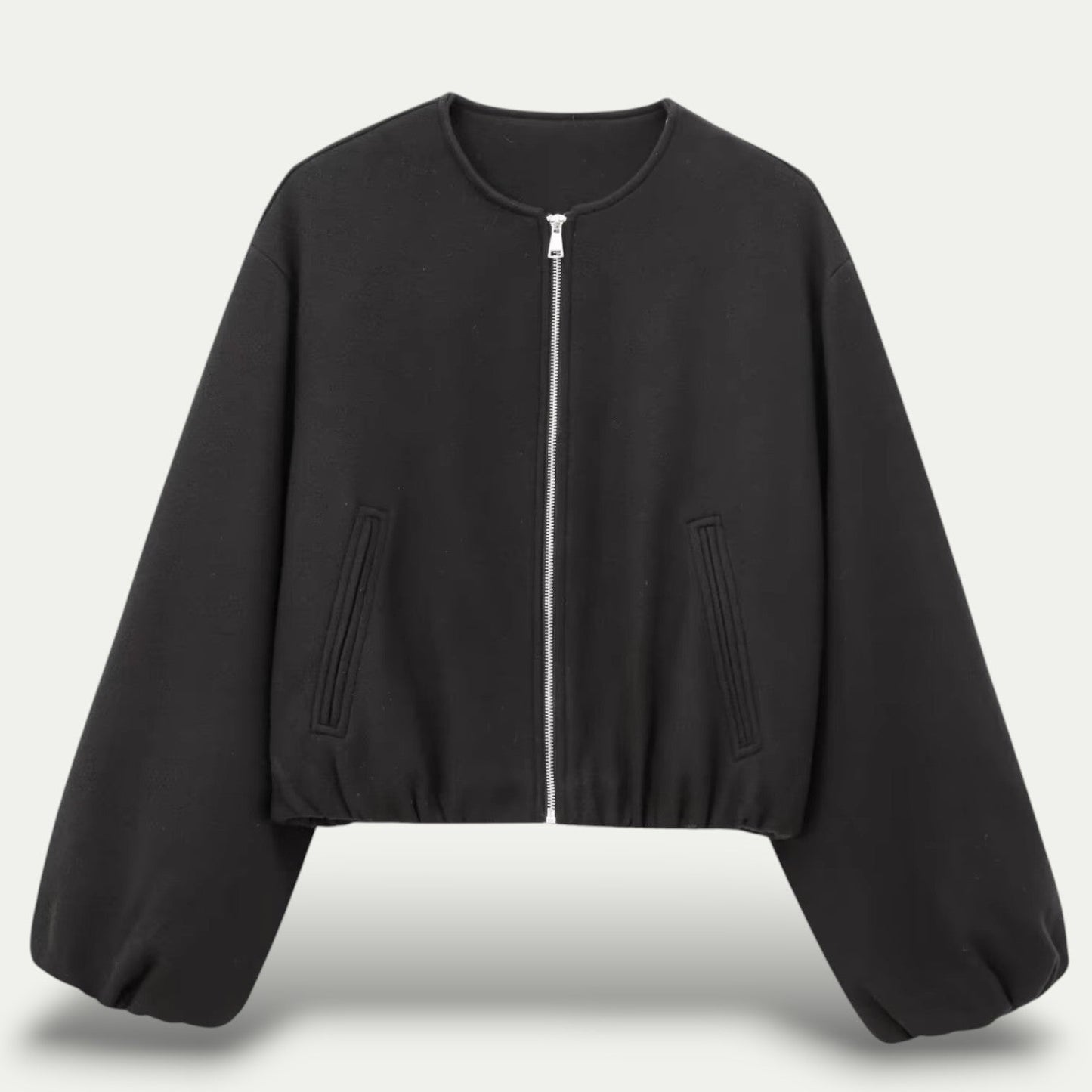 Cropped Cardigan for Women | Lightweight | Black