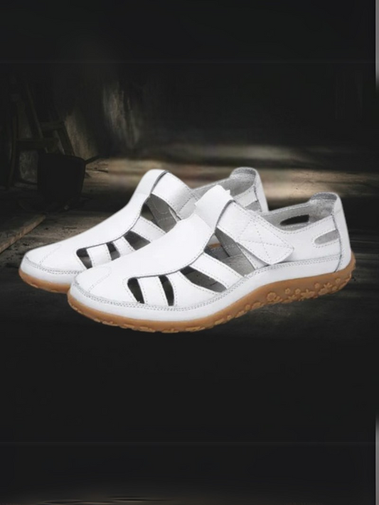 Daisey | Women's Comfort Walking Shoes with Adjustable Fit and Breathable Design | White
