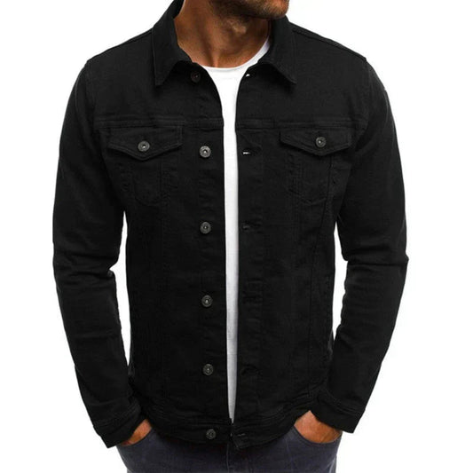 Denim Jacket for Men | Tailored Fit, Durable Denim | Black