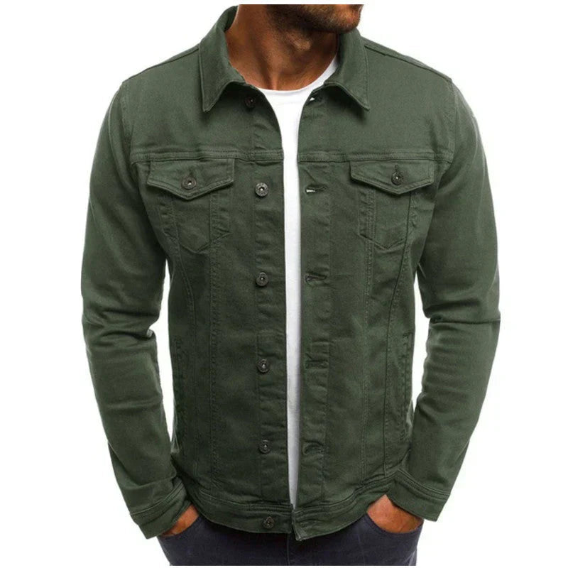 Denim Jacket for Men | Tailored Fit, Durable Denim | Green