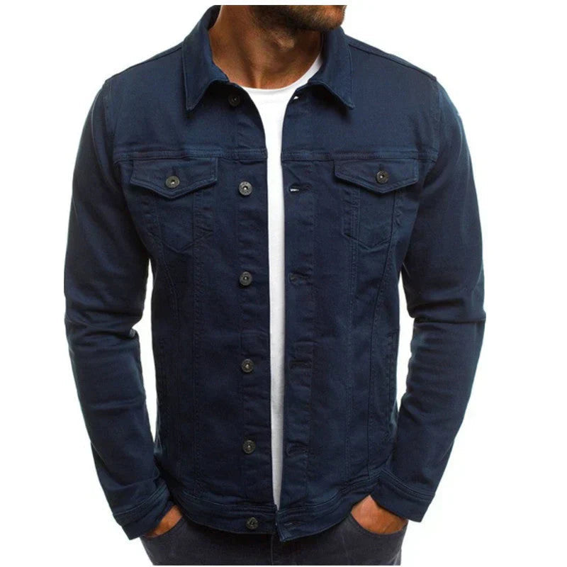 Denim Jacket for Men | Tailored Fit, Durable Denim | Navy Blue