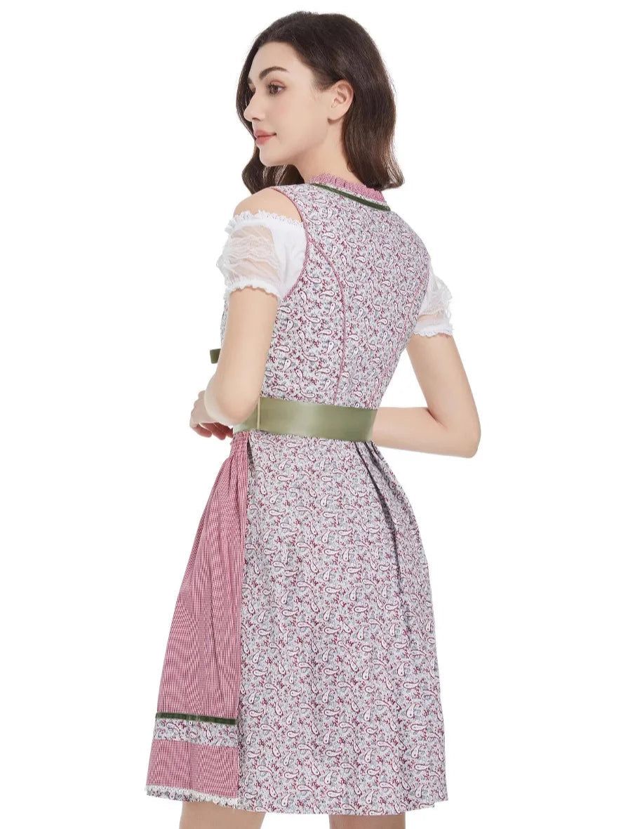 Dirndl Dress | Traditional Bavarian Design | Oktoberfest | Pink1