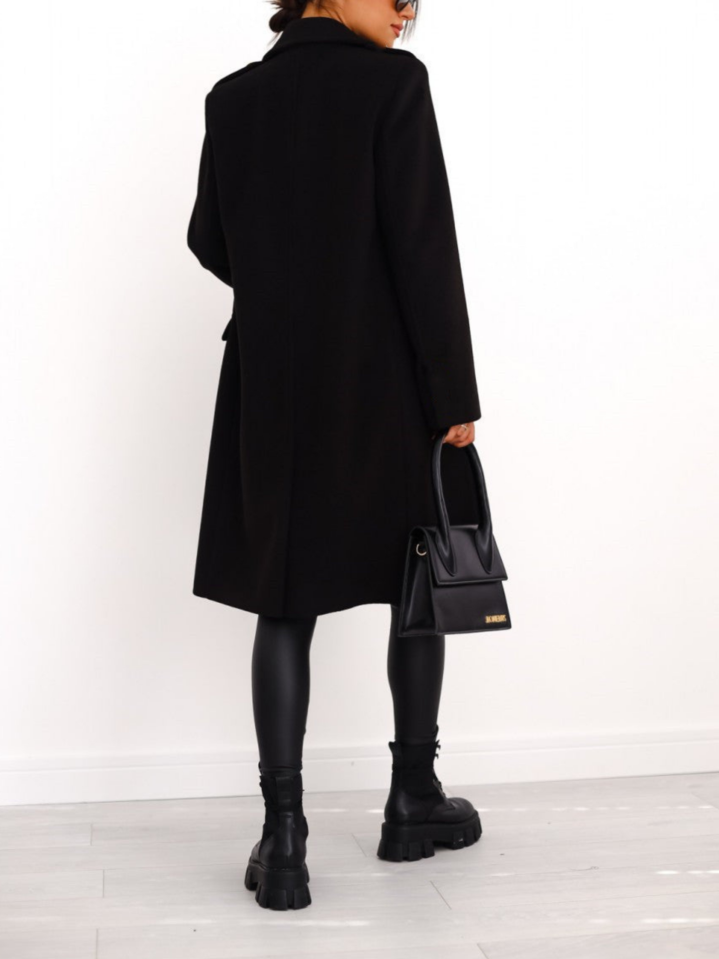 Double-Breasted Coat for Women | Winter | Black1